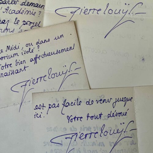 Pierre Louÿs organizza e supervisiona la convalescenza di sua moglie, Louise de Heredia