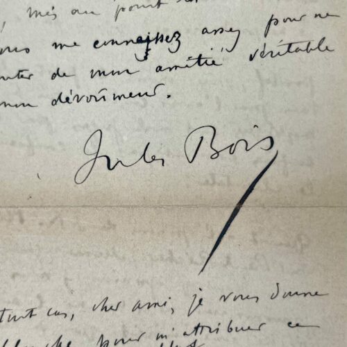 La réponse de Jules Bois aux reproches de Maurice de Fleury
