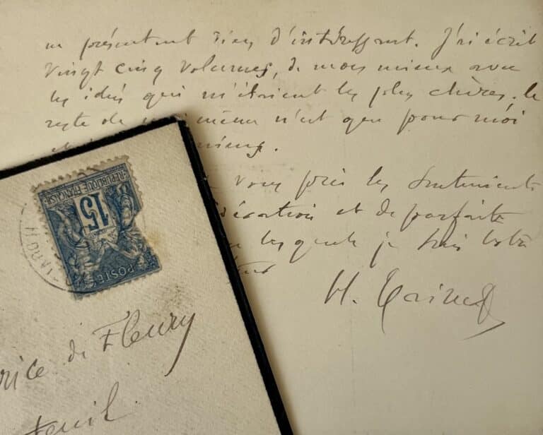 Hippolyte Taine ne veut rien dévoiler de sa vie privée et s&rsquo;en tient à son oeuvre
