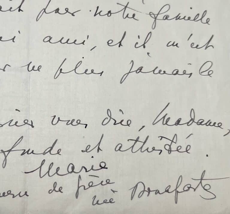Marie Bonaparte pleure Maurice de Fleury : « il m’est pénible de penser ne plus jamais le revoir »