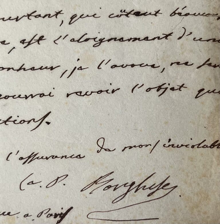 Pauline Bonaparte se languit de revoir « l&rsquo;objet qui réunit toutes mes affections », avoue-t-elle à Cambarécès