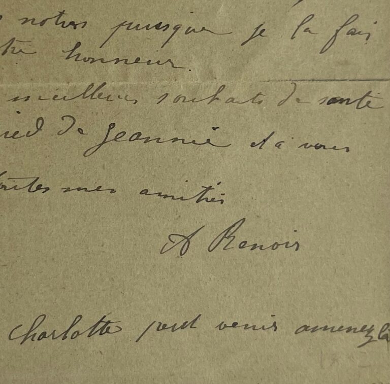 Auguste Renoir cuisine une bouillabaisse pour son amie et modèle la peintre Paule Gobillard
