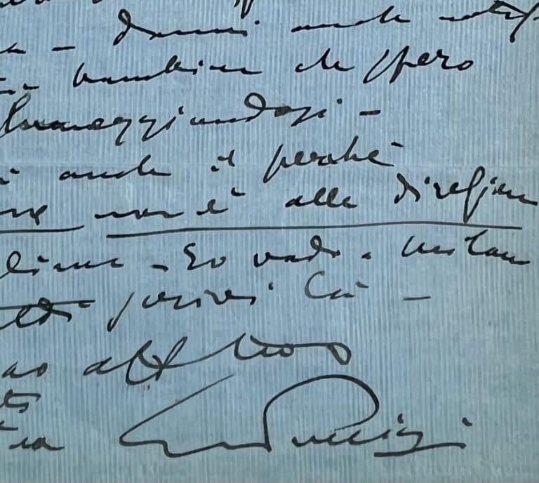 Giacomo Puccini annonce à son grand ami Carlo Clausetti qu&rsquo;il retarde son prochain Opéra