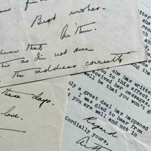 5 lettere dell'avvocato americano Arthur Garfield Hays, difensore dello studio Sacco & Vanzetti