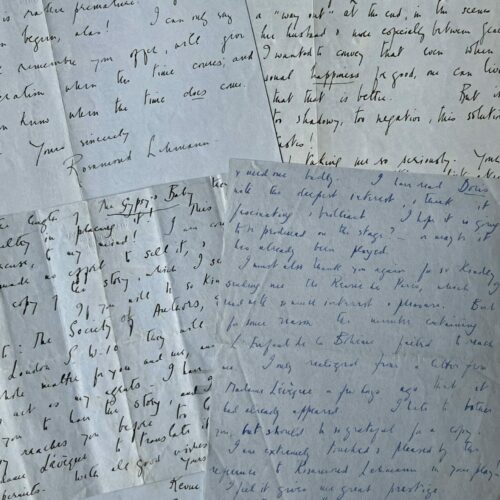 Four letters from the English novelist Rosamond Lehmann