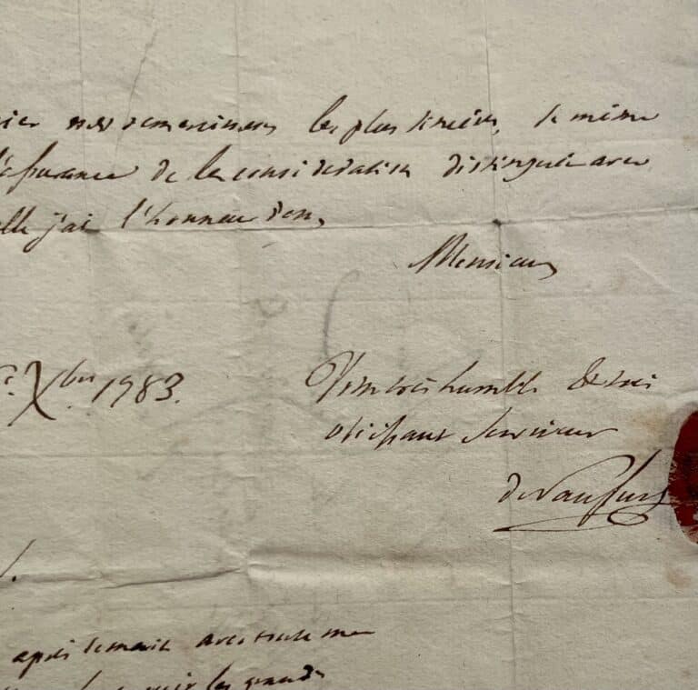 Lettre scientifique d&rsquo;Horace Bénédict de Saussure sur Faujas de Saint-Fond et les expériences des frères Montgolfier