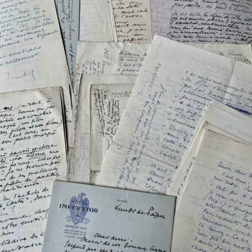 An important and dense collection of 24 letters from the Swiss writer Jacques Chenevière