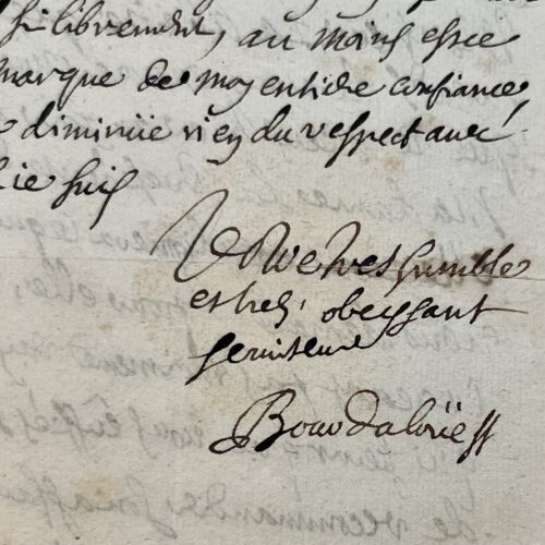 El gran predicador Louis Bourdaloue intercede por la princesa de Moras ante el obispo de Harlay