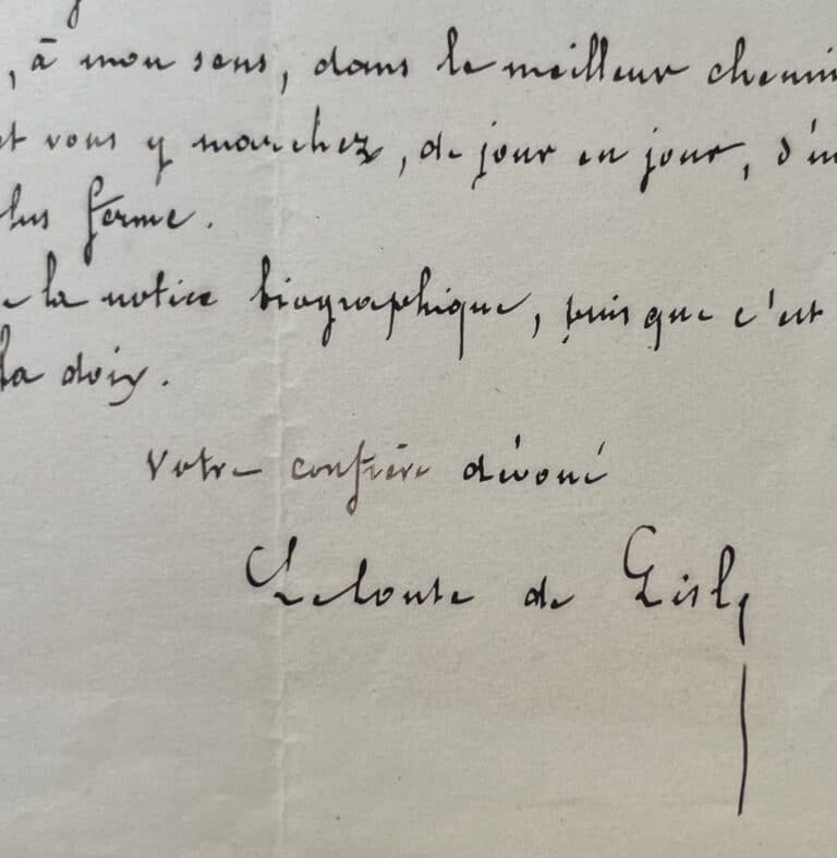 Vifs éloges de Leconte de Lisle pour des vers « si nets et si concis »