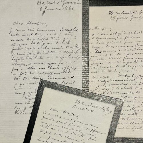 Tre lettere di Hippolyte Taine a Lefèvre-Pontalis (+ altre nove della moglie)