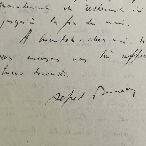 Alfred Bruneau a hâte de d'entendre l'opéra "Pénélope" de Gabriel Fauré