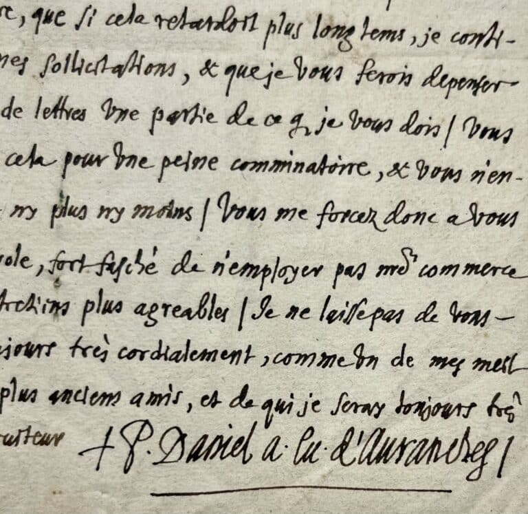 Pierre Daniel Huet, académicien et ancien évêque d&rsquo;Avranches, met les choses au point avec son libraire