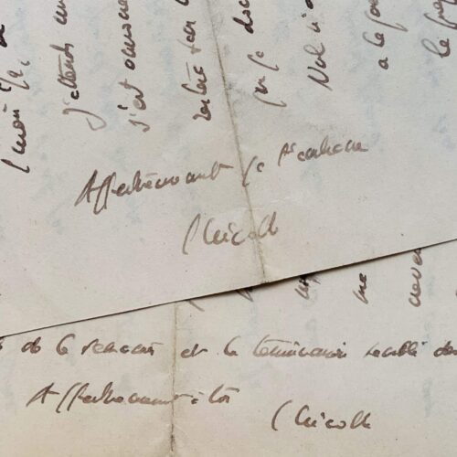 Due lunghe e interessanti lettere del premio Nobel Charles Nicolle sull'Istituto Pasteur di Tunisi