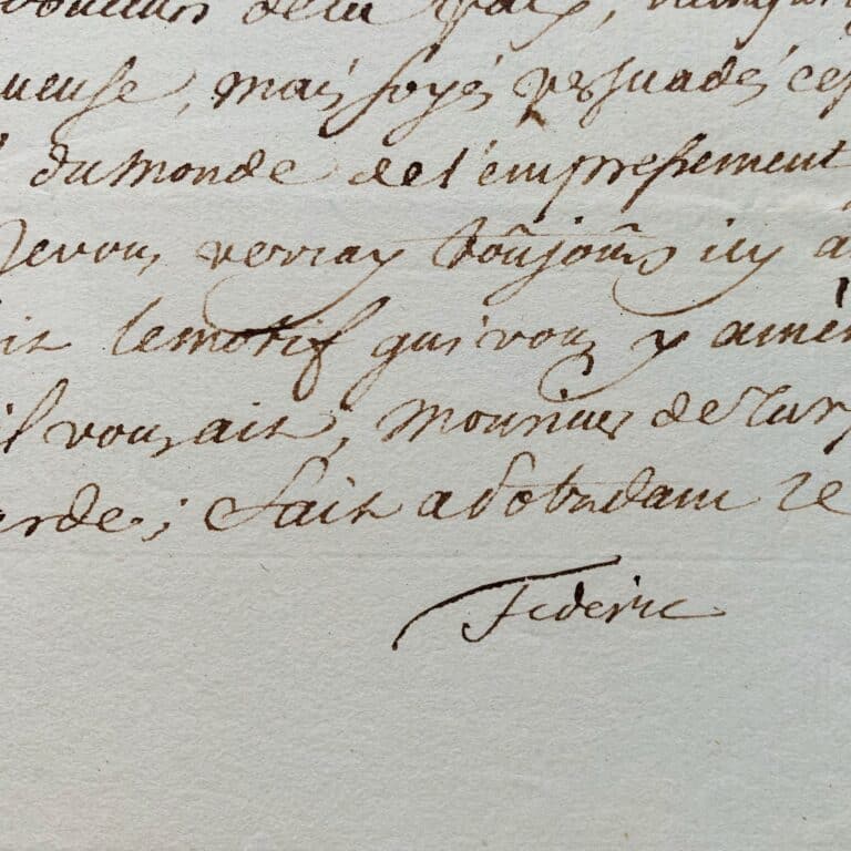 Le roi de Prusse, Frédéric II, salue l&rsquo;hommage de Louis XV après la mort du maréchal de Saxe