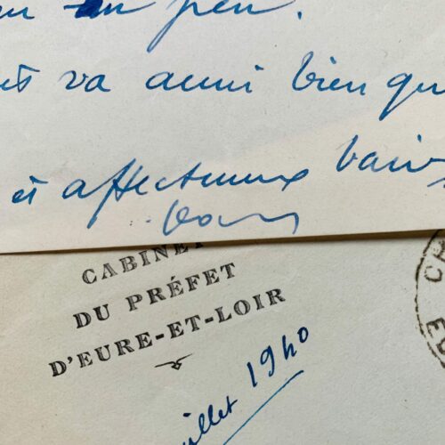 Carta poco común de Jean Moulin, julio de 1940