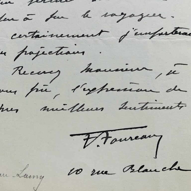 Fernand Foureau prépare ses conférences sur la mission Foureau-Lamy