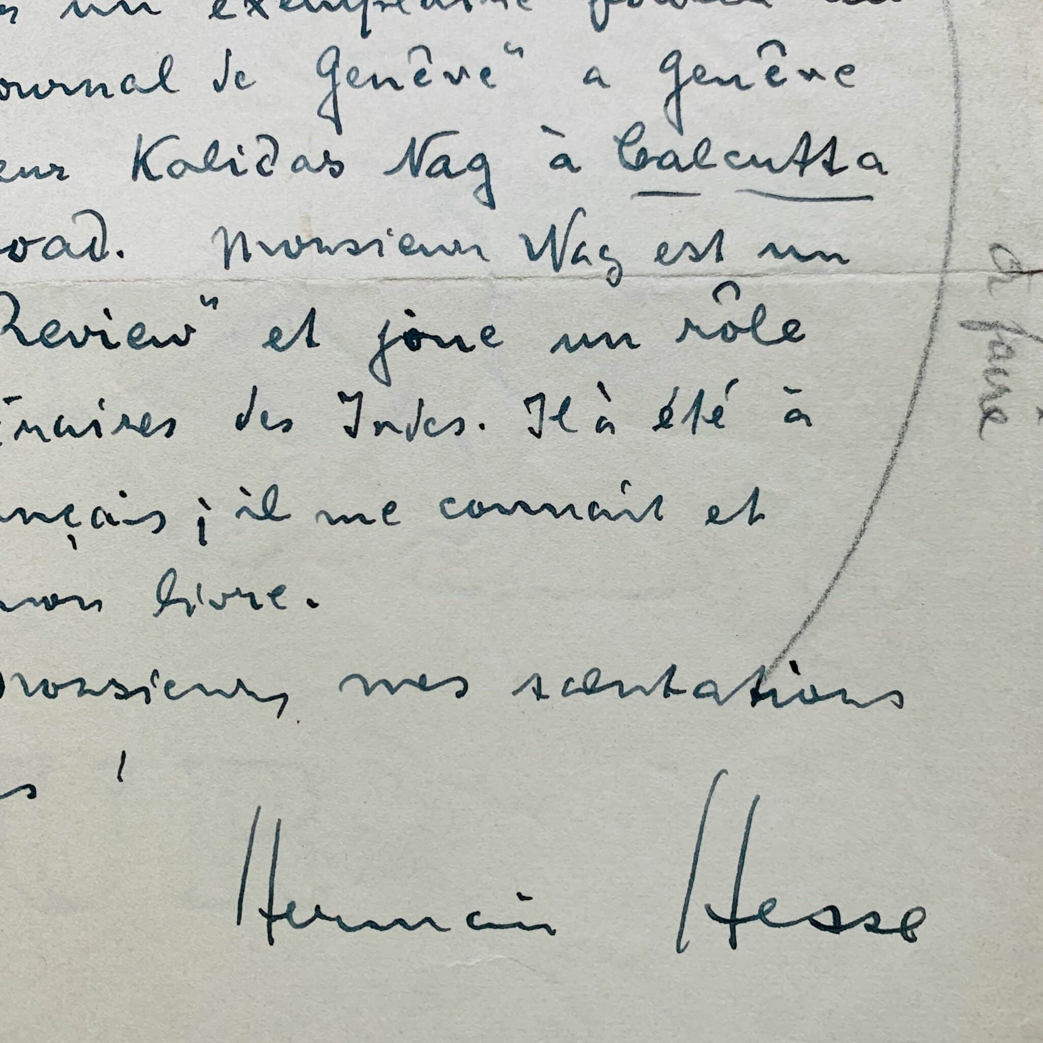 Hermann Hesse regrets the omission of the dedication to Romain Rolland in the translation of Siddhartha