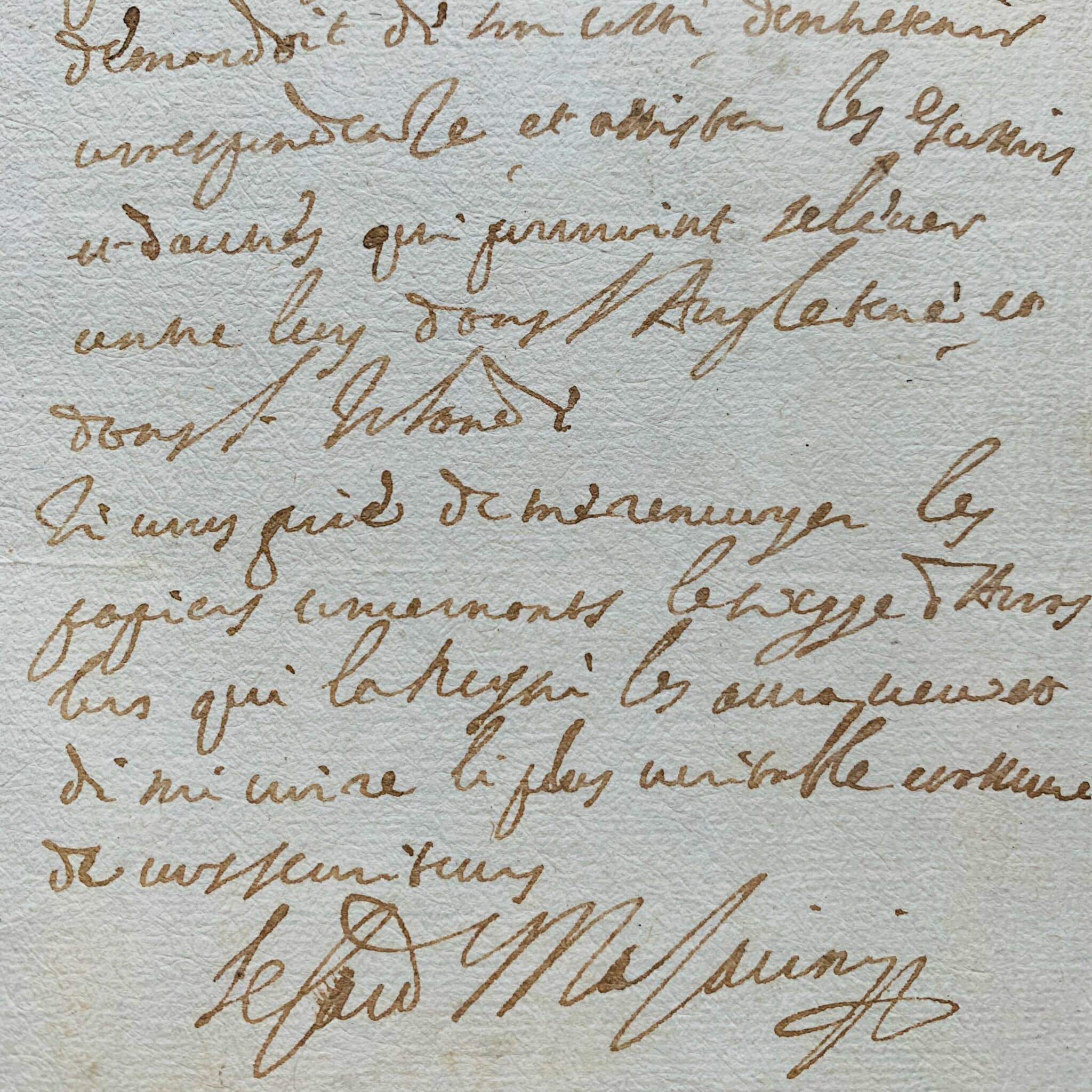 Formidable lettre politique et stratégique de Mazarin écrite depuis le siège de Stenay