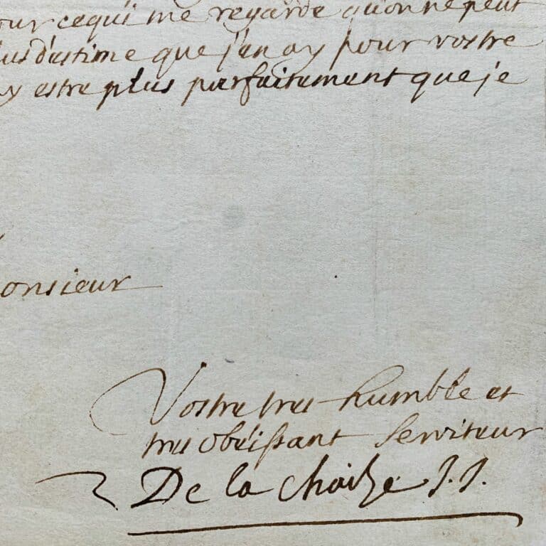 Intéressante lettre du père La Chaize après la révocation de l&rsquo;Édit de Nantes
