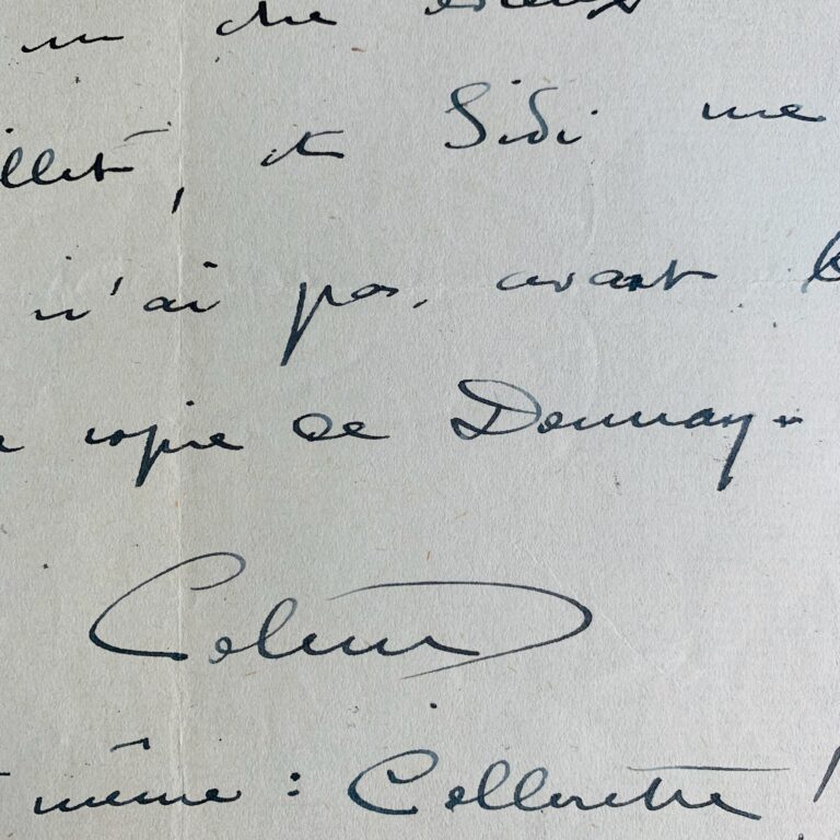 Colette très en colère contre Maurice Donnay