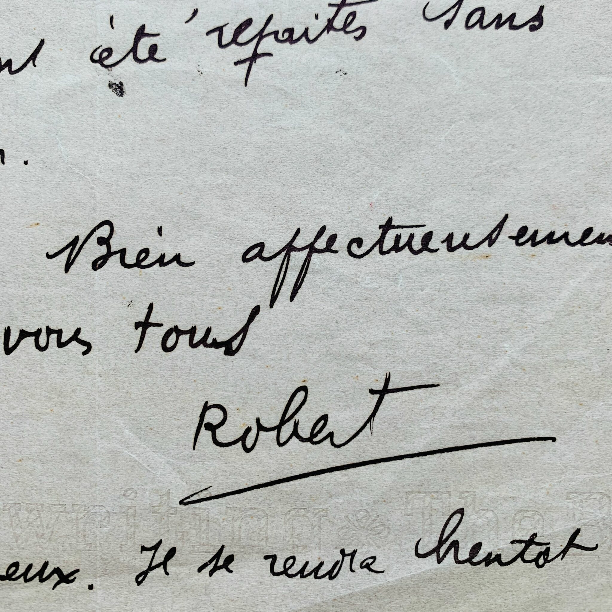 Robert Desnos schickt Armand Salacrou eine Schallplatte mit dem Titel "worming"
