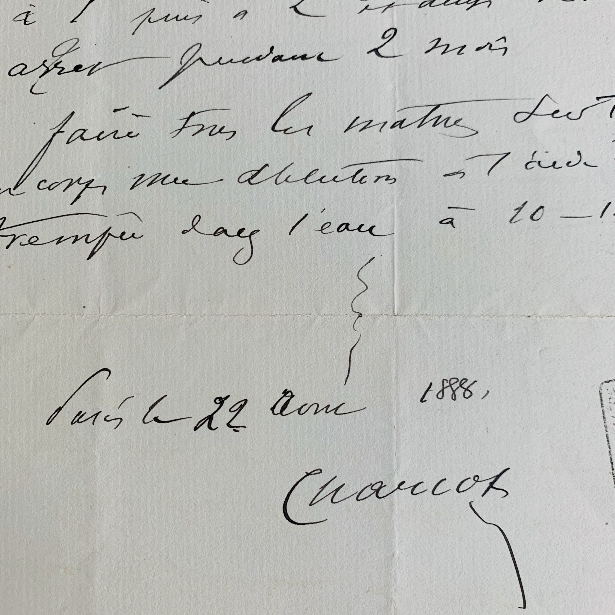 Ricetta medica di Jean-Martin Charcot basata sull'elisir di Yvon