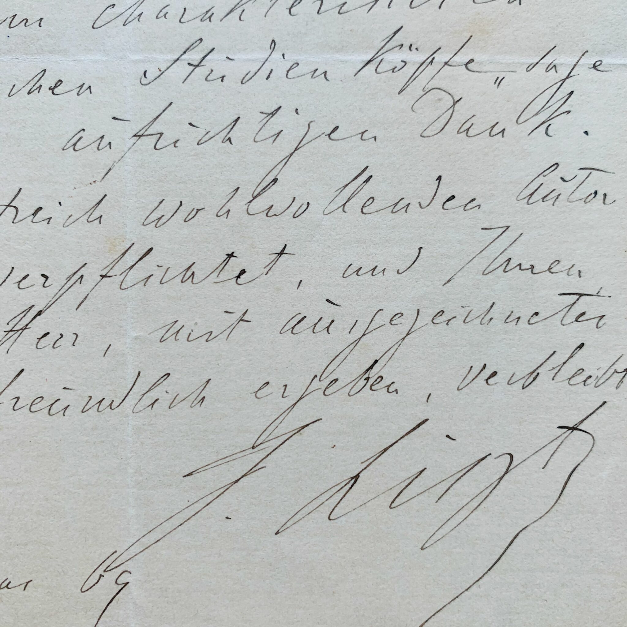 Franz Liszt recibe el primer volumen Musikalische Studienköpfe