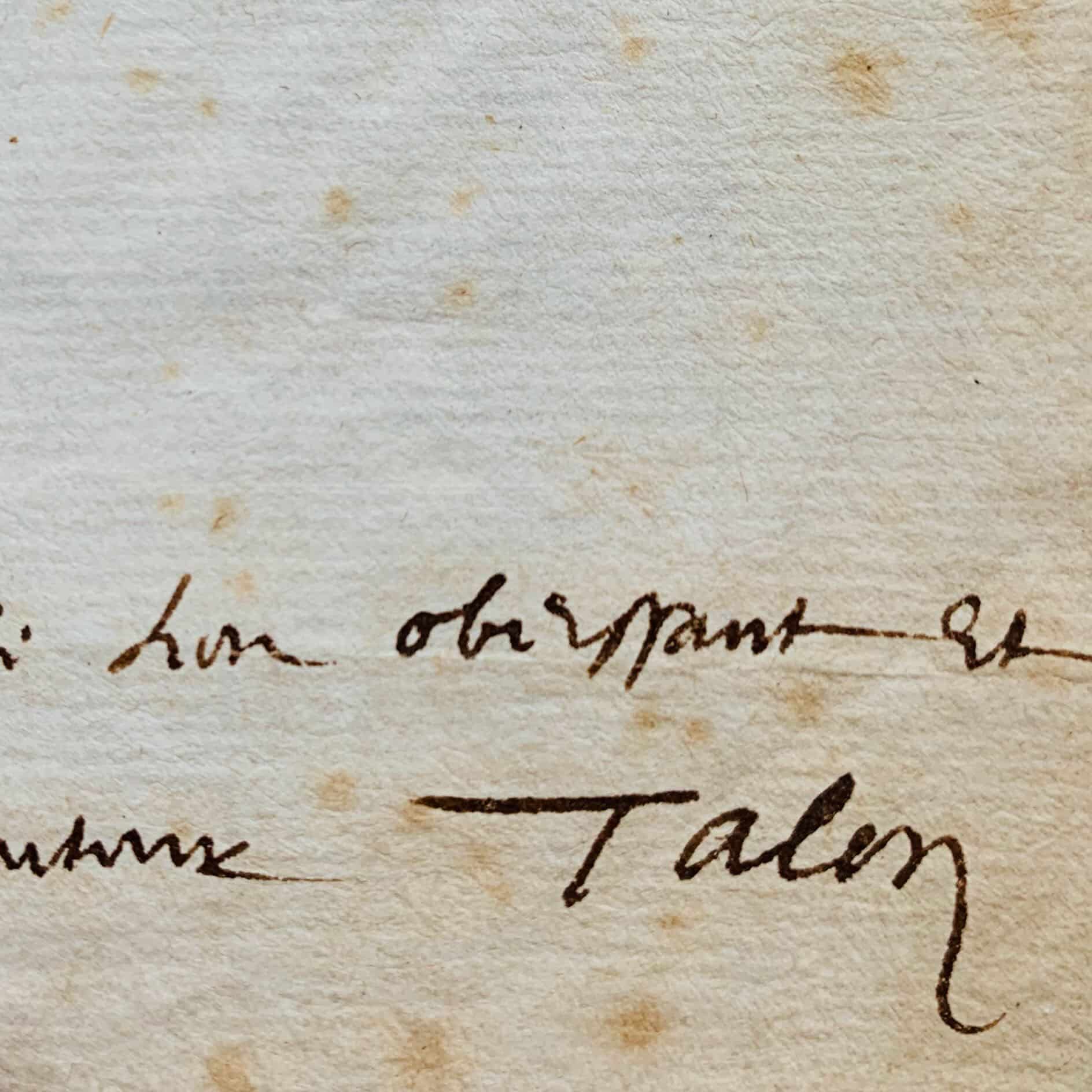 Omer Talon ringrazia Richelieu dopo la sua nomina ad avvocato generale presso il Parlamento di Parigi
