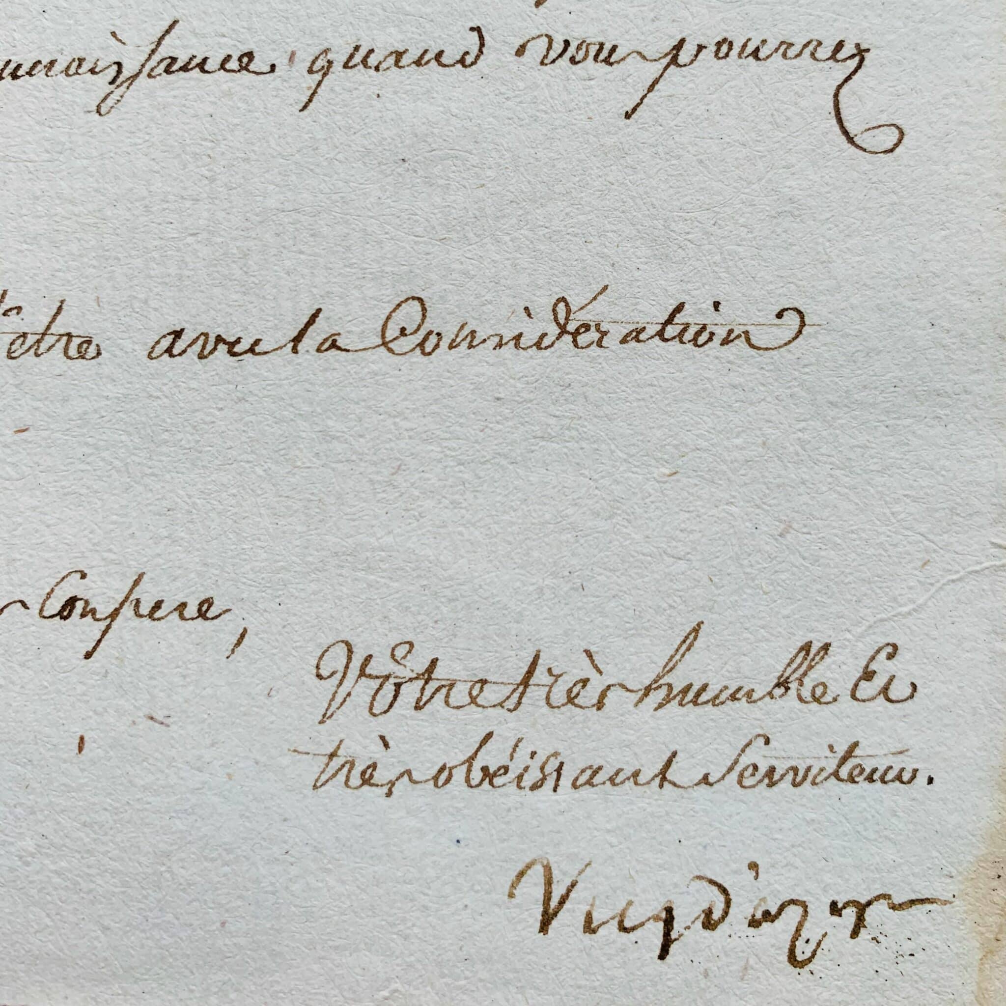 Carta de Félix Vicq d'Azyr a Buissart, septiembre de 1789