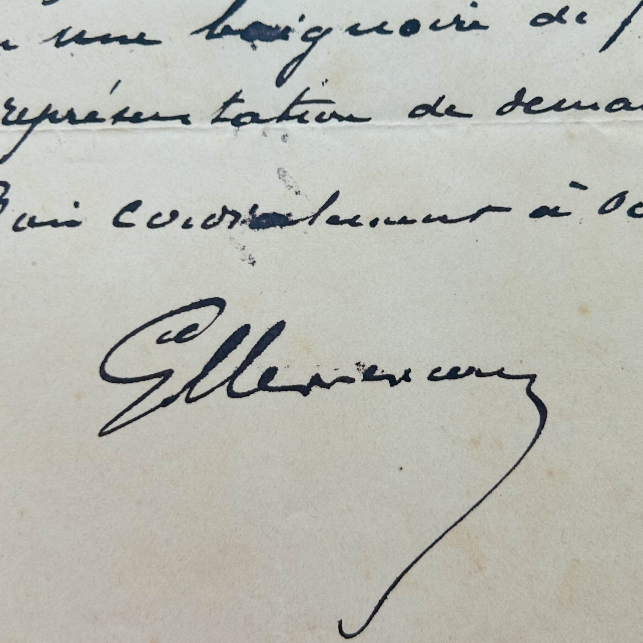 Georges Clemenceau richiede una "vasca da bagno" per una rappresentazione teatrale