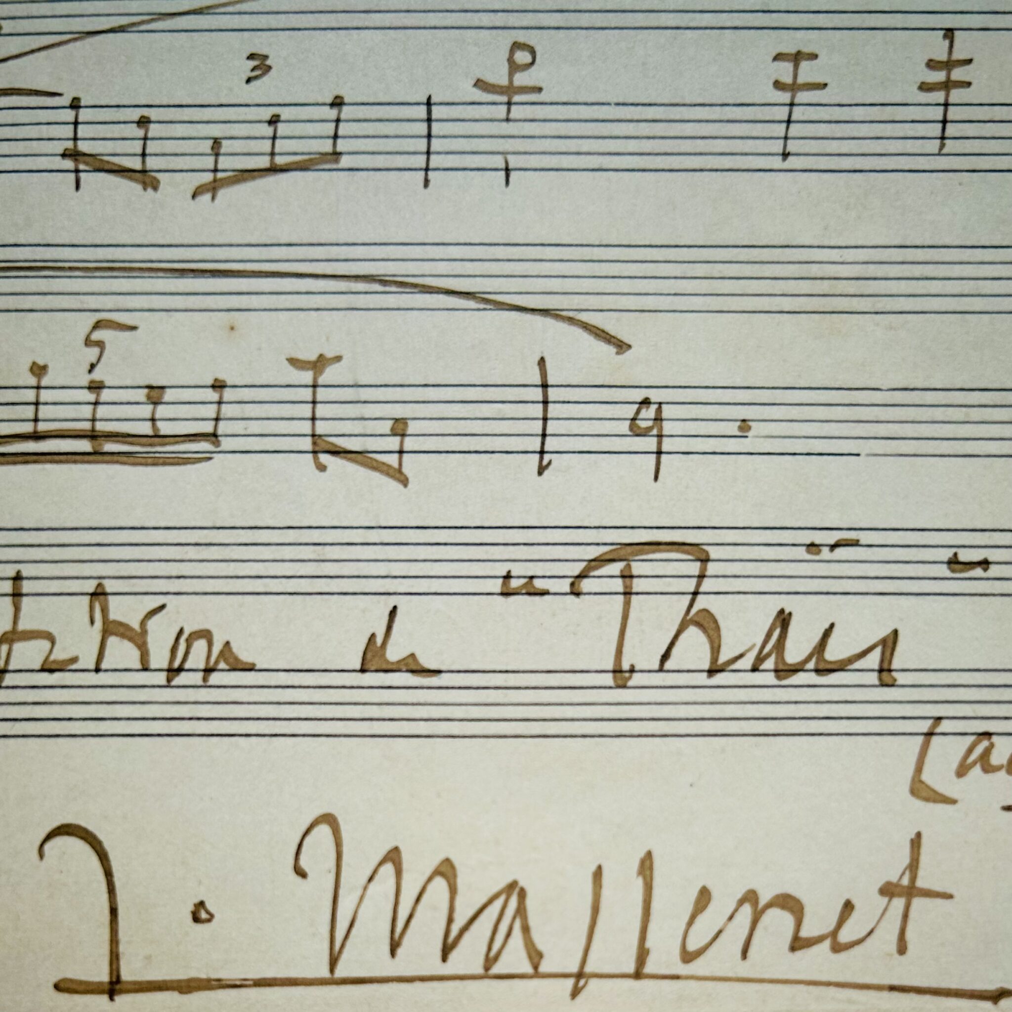 Cuatro compases del tema de La Méditation de Thaïs de Jules Massenet
