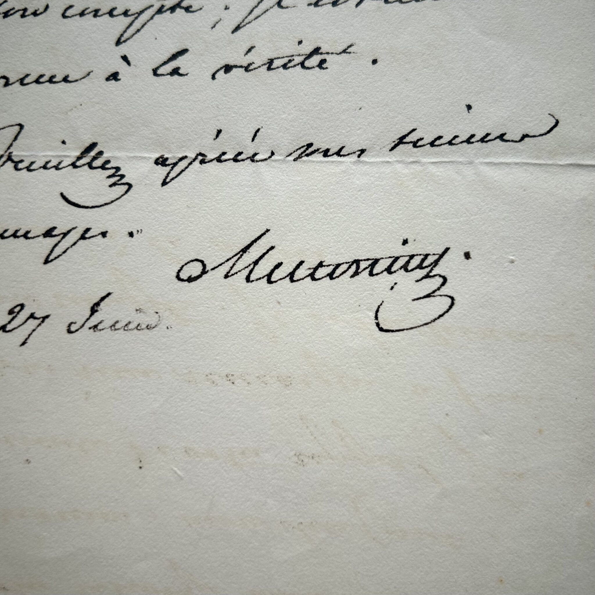 Metternich approva un rapporto diplomatico