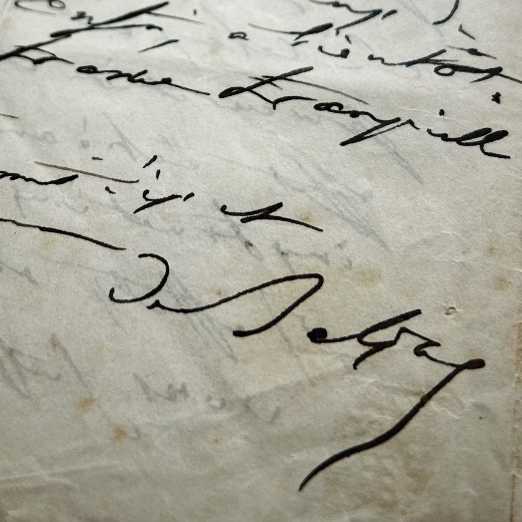 Autograph letter from Balzac to Hippolyte Souverain written by Berditcheff