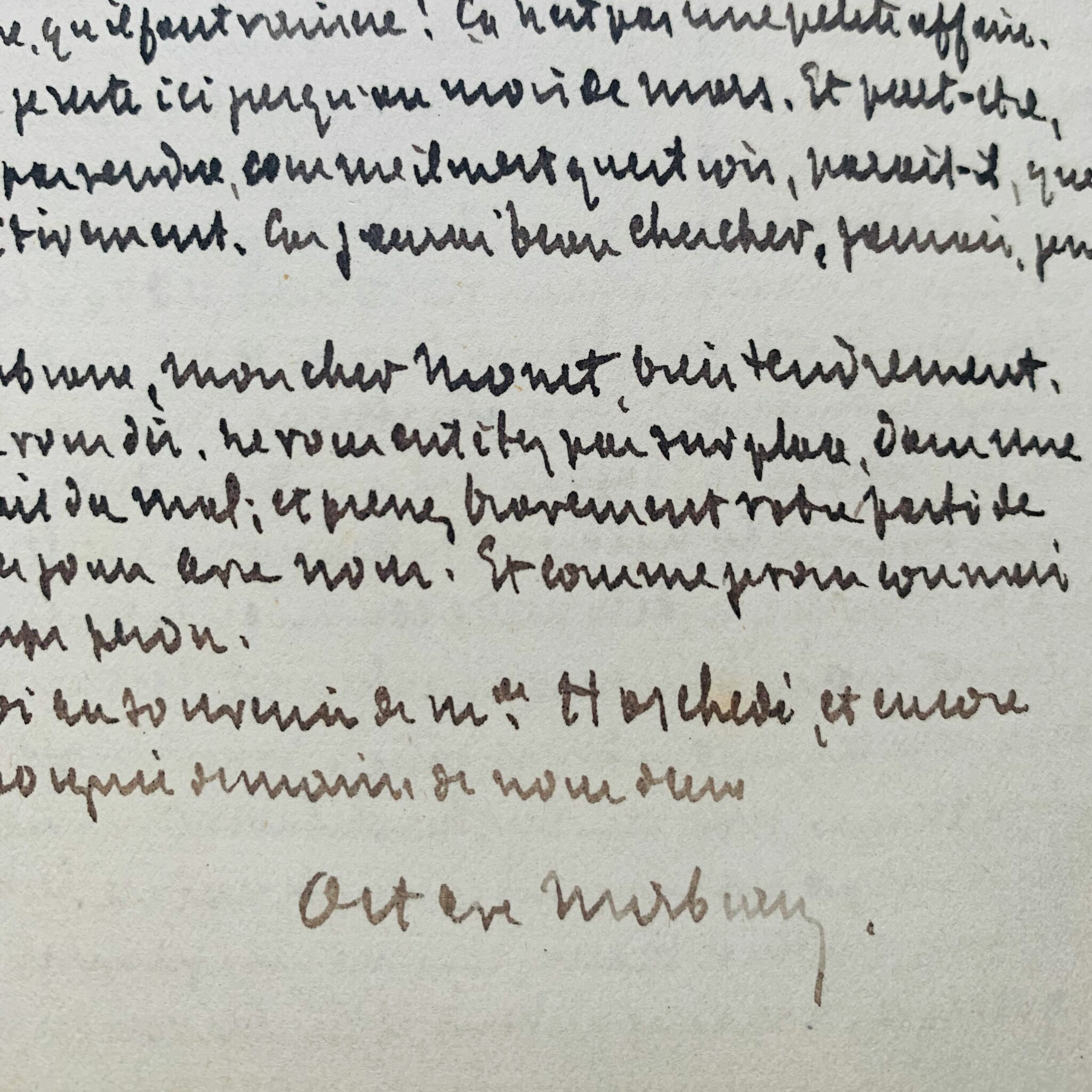 Una splendida lettera di Octave Mirbeau a Claude Monet in cui esprime la profonda ammirazione di Rodin per lui