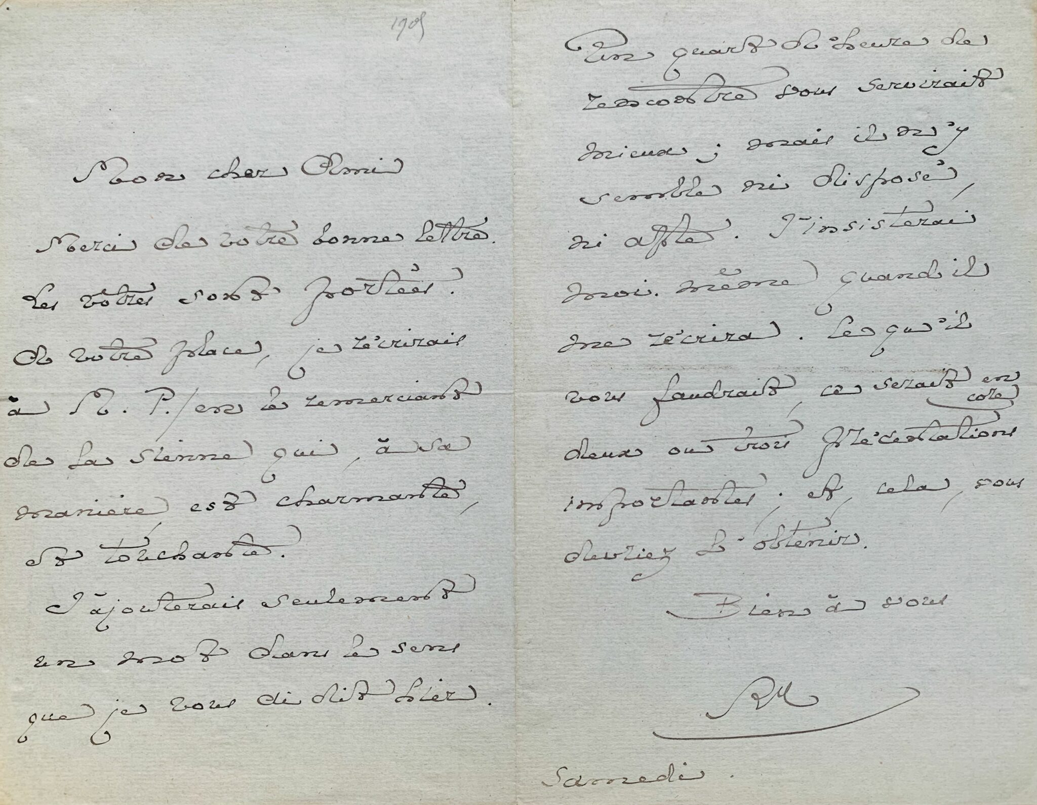 Robert de Montesquiou donne des conseils pour aborder Marcel Proust – vue 2 Robert de Montesquiou donne des conseils pour aborder Marcel Proust – vue 2
