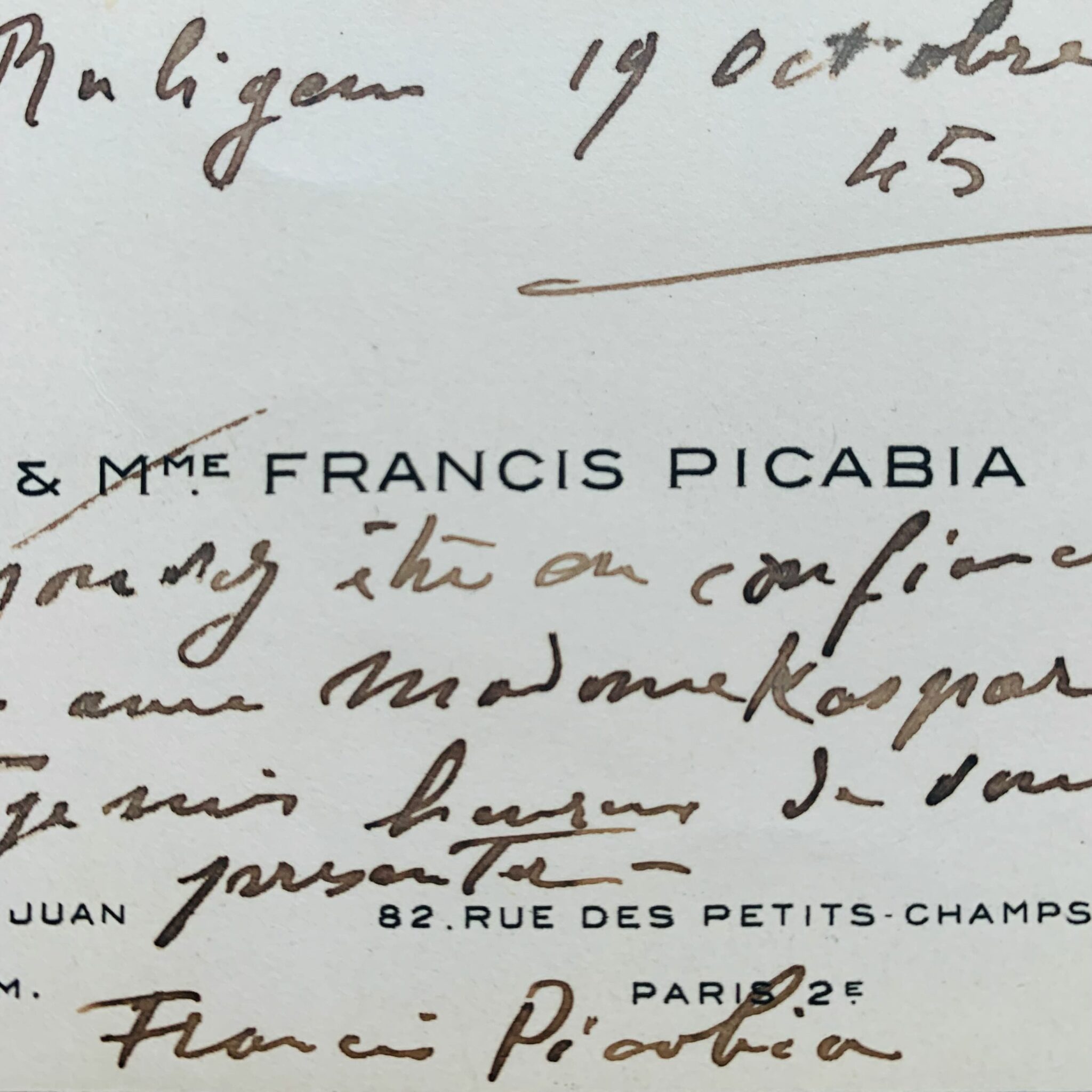 L'assoluta fiducia di Francis Picabia