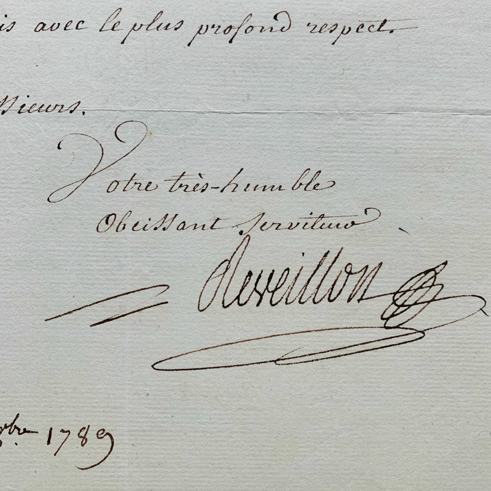 Exiliado en Inglaterra desde la toma de la Bastilla, el fabricante Jean-Baptiste Réveillon solicita garantías para asegurar su regreso