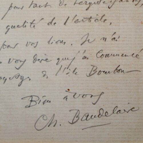 Baudelaire tarde à terminer son article consacré à Guys