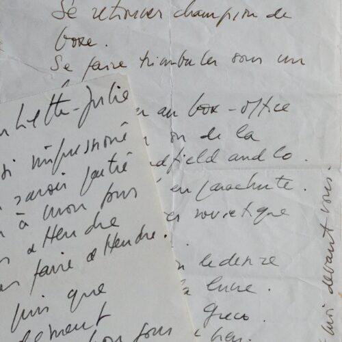 Belles lettres de Michel Piccoli, amoureux de Juliette Greco