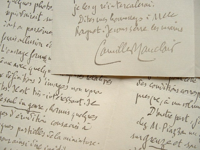 Camille Mauclair met en concurrence ses éditeurs.