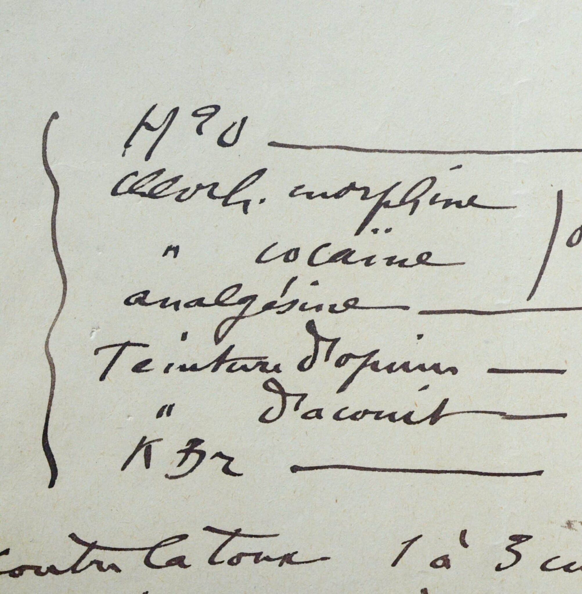 Capitan prescrit morphine, cocaïne et opium Capitan prescrit morphine, cocaïne et opium