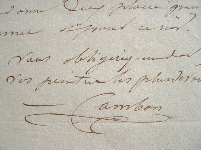 Charles Cambon de sortie.