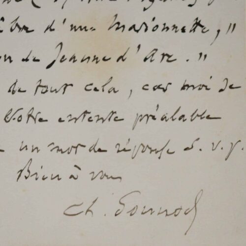 Charles Gounod à Raymond Storms