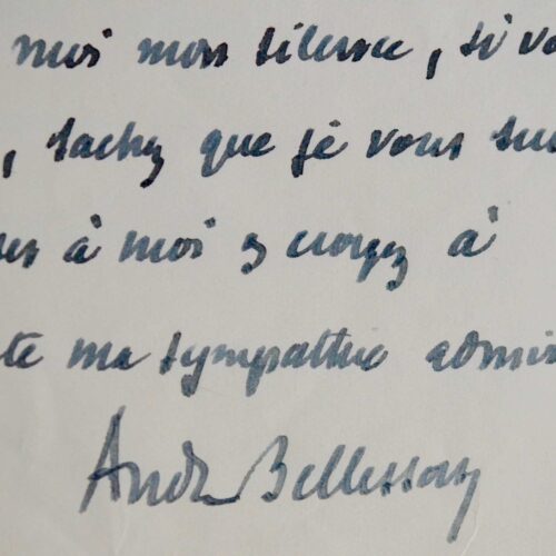 Cinq lettres d'André Bellessort