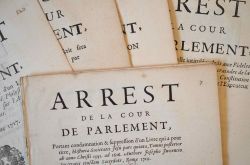 Des écrits jansénistes condamnés au feu.