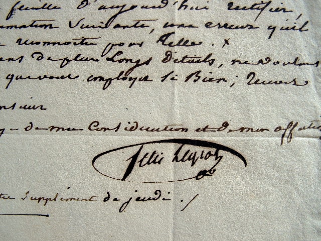 Félix Legros demande un rectificatif.