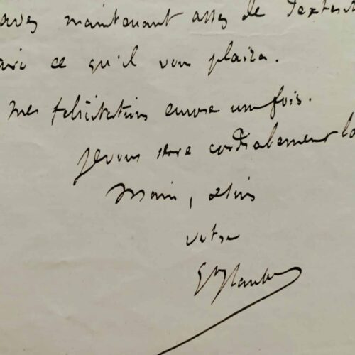 Flaubert loue la poésie de Maurice Montégut