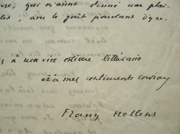 Franz Hellens : «le poète est un homme immodeste».