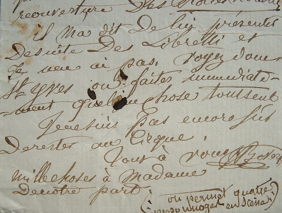 Georges Boyer en panne d'inspiration pour ses libretti.