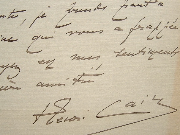 Henri Cain présente ses condoléances.